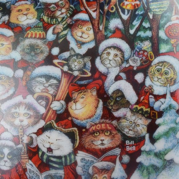 Franklin Mint "Santa Claws" Decorative Plate Design by Bill Bell Limited Edition - Picture 4 of 10